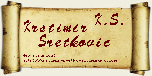 Krstimir Sretković vizit kartica
